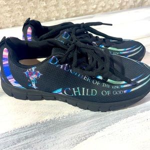Women’s Size 7 Child Of God Daughter of the King Athletic Sneakers Religous